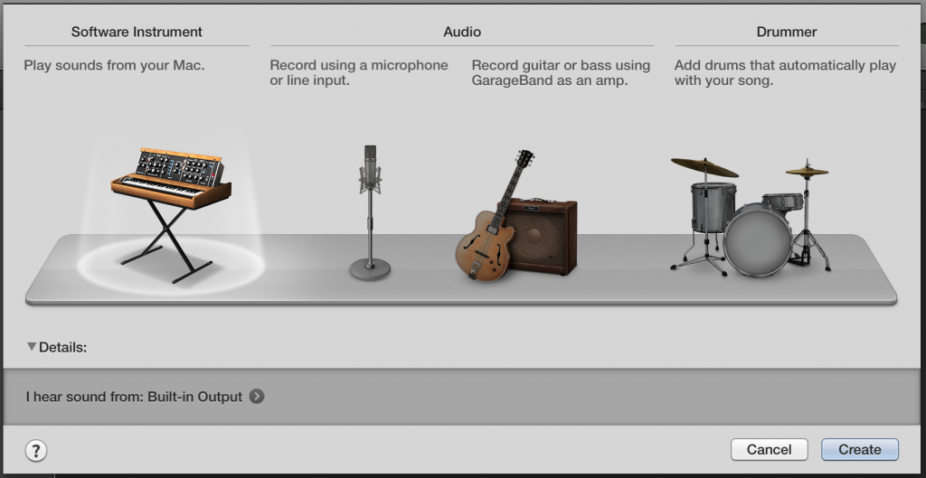 Select Software Instrument