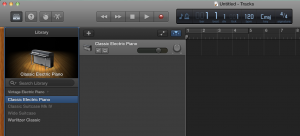 GarageBand Inserts a Piano for You
